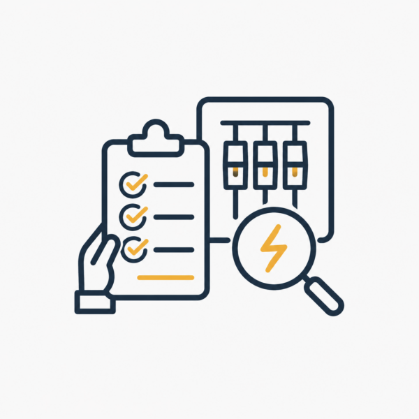 Prüfung der Elektroanlage Icon